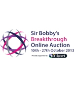 Sir Bobby’s Breakthrough Auction Launched Today