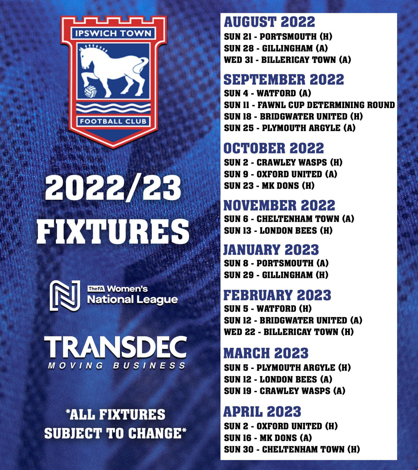 Itfc fixtures clearance