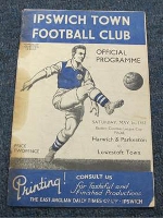 Rare Town Programme Up for Auction