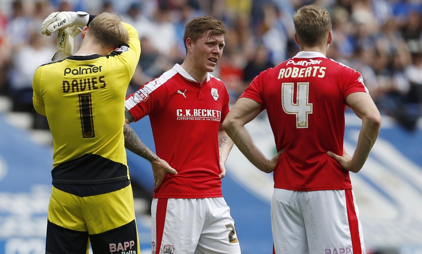 Alfie Mawson, Adam Davies and Marc Roberts of Barnsley image