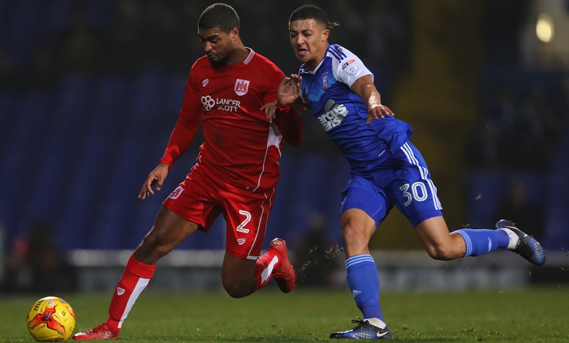 Myles Kenlock v Mark Little of Bristol City image