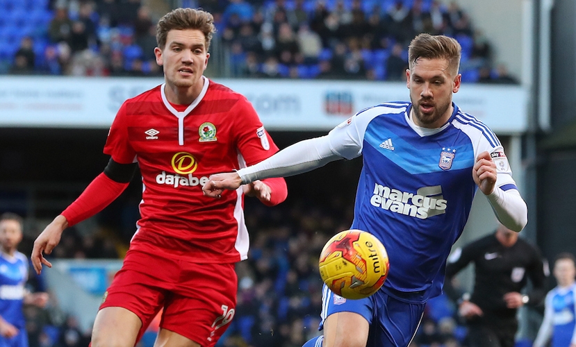 Luke Chambers v Sam Gallagher of Blackburn image